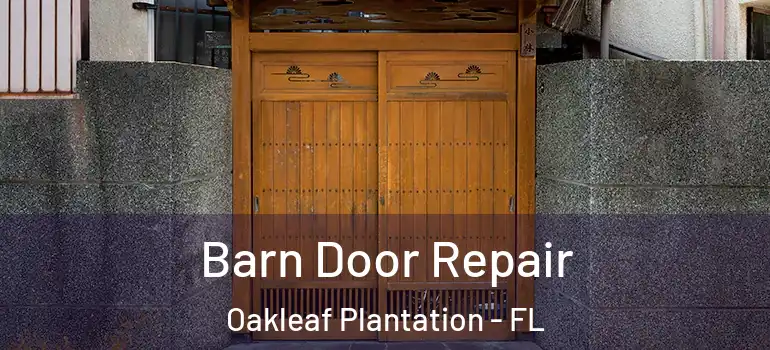 Barn Door Repair Oakleaf Plantation - FL