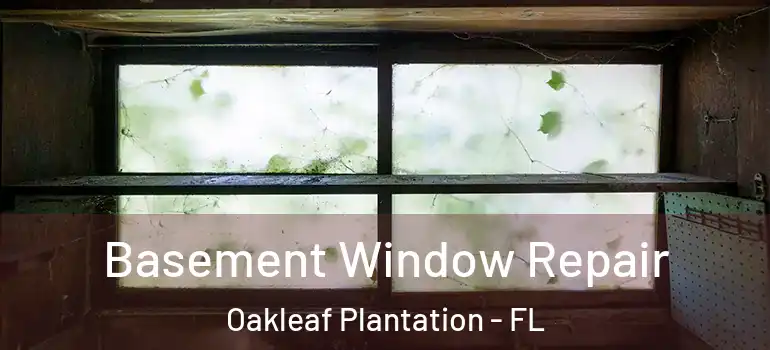 Basement Window Repair Oakleaf Plantation - FL