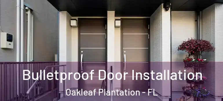 Bulletproof Door Installation Oakleaf Plantation - FL