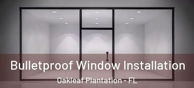 Bulletproof Window Installation Oakleaf Plantation - FL