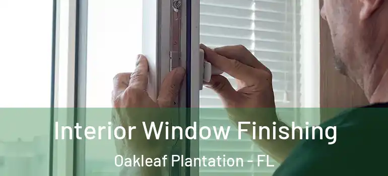 Interior Window Finishing Oakleaf Plantation - FL