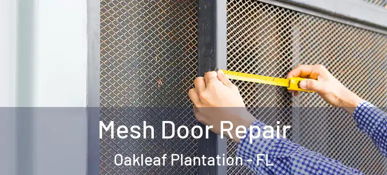 Mesh Door Repair Oakleaf Plantation - FL