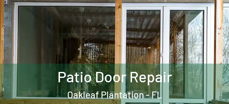 Patio Door Repair Oakleaf Plantation - FL