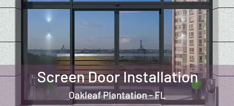 Screen Door Installation Oakleaf Plantation - FL