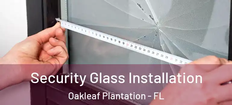 Security Glass Installation Oakleaf Plantation - FL