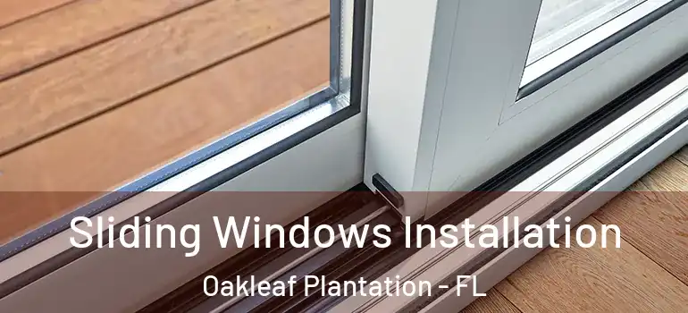 Sliding Windows Installation Oakleaf Plantation - FL