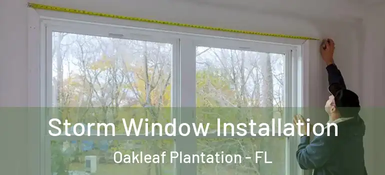 Storm Window Installation Oakleaf Plantation - FL