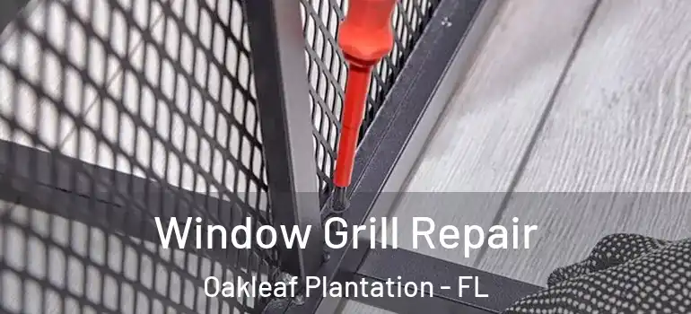 Window Grill Repair Oakleaf Plantation - FL