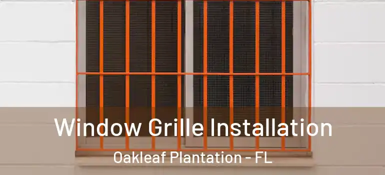 Window Grille Installation Oakleaf Plantation - FL