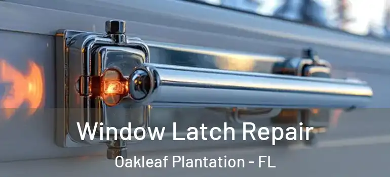 Window Latch Repair Oakleaf Plantation - FL